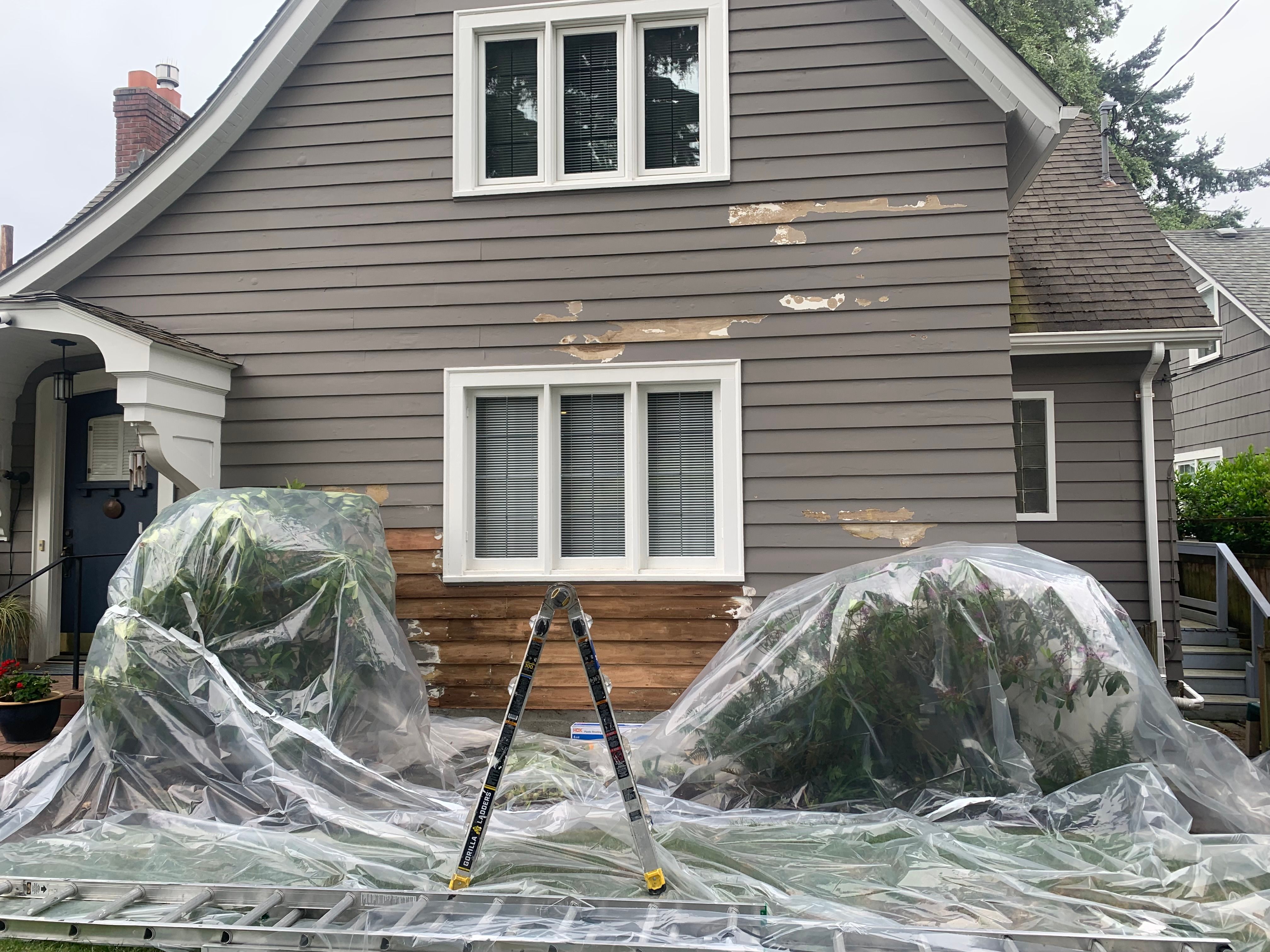 Home during restoration