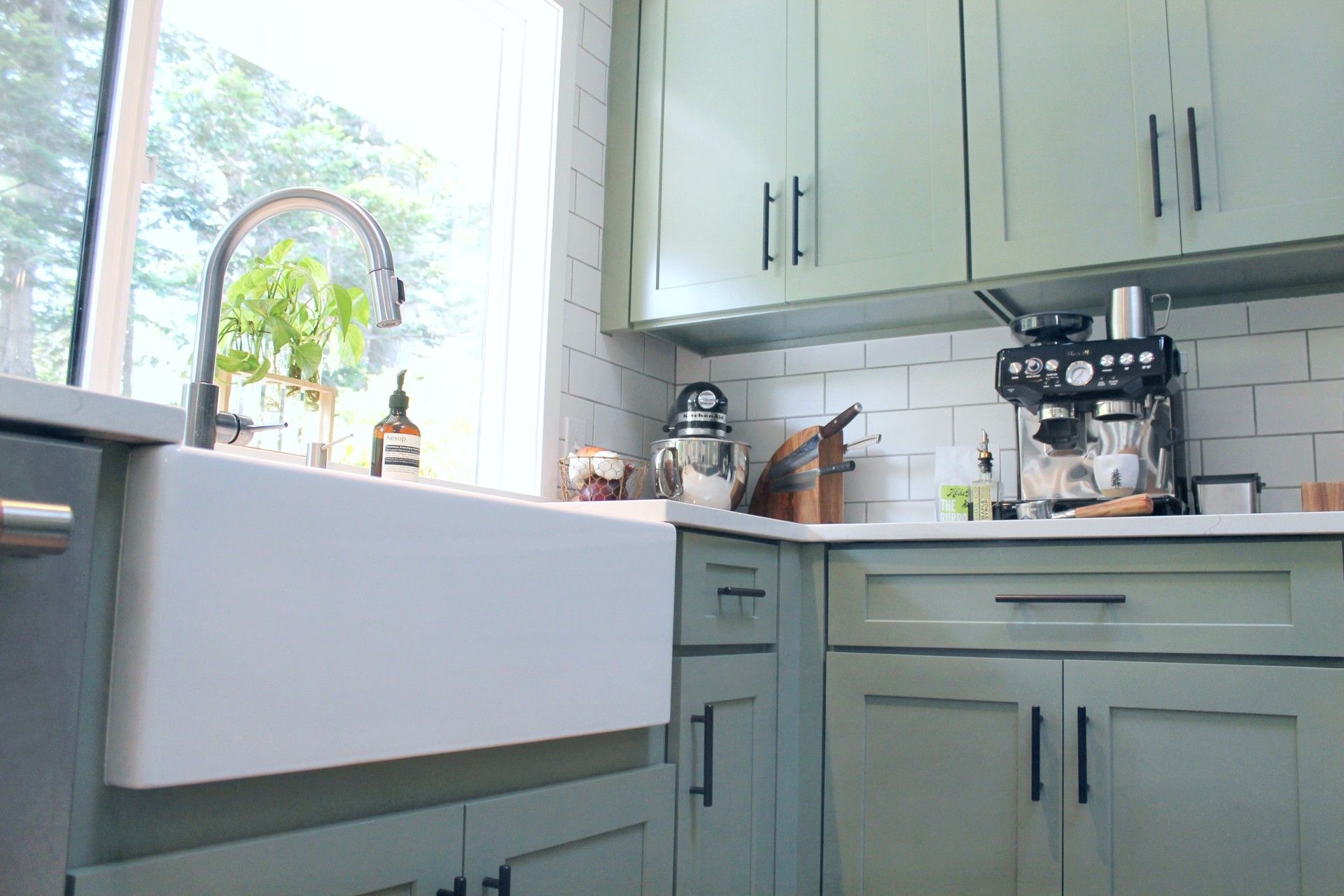 Cabinet refinishing result